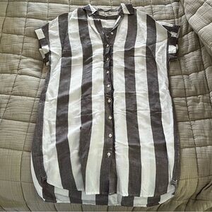 Madewell Striped Button Down Shirt/Tunic